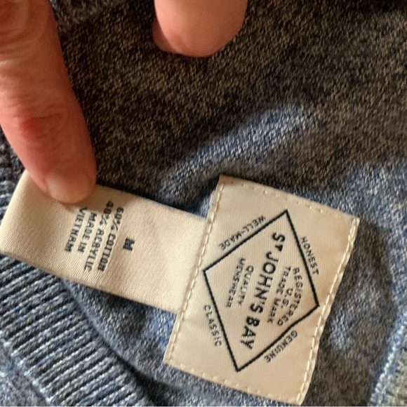 Casual Vneck blue sweater so soft ! - Picture 2 of 2